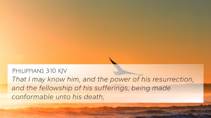Philippians 3:10 KJV Bible Verse Image