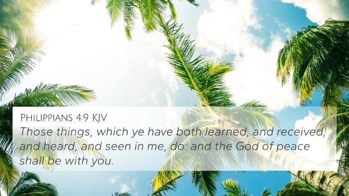 Philippians 4:9 KJV Bible Verse Image