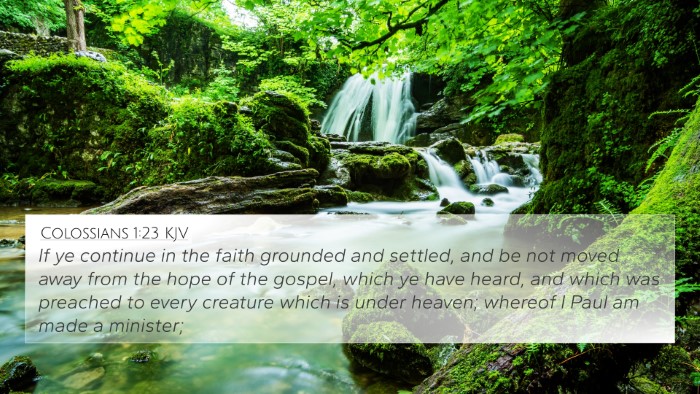 Colossians 1:23 KJV Bible Verse Image