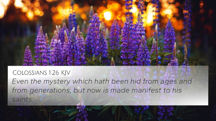 Colossians 1:26 KJV Bible Verse Image