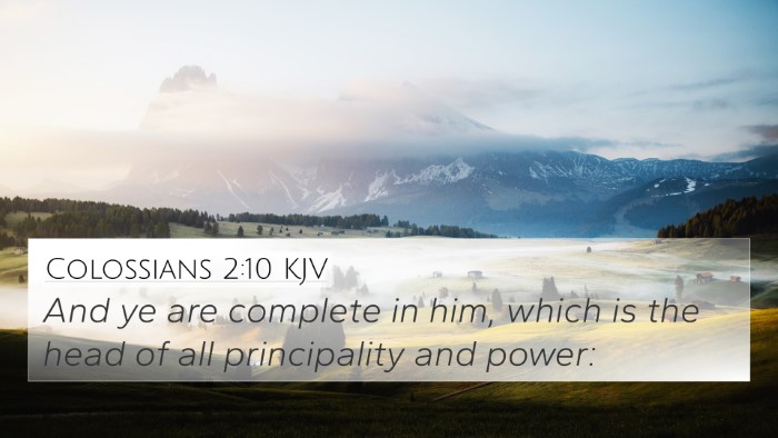 Colossians 2:10 KJV Bible Verse Image