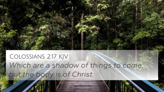 Colossians 2:17 KJV Bible Verse Image