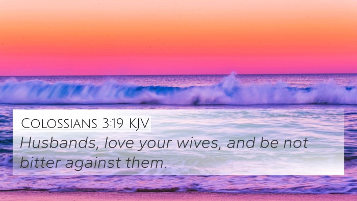 Colossians 3:19 KJV Bible Verse Image