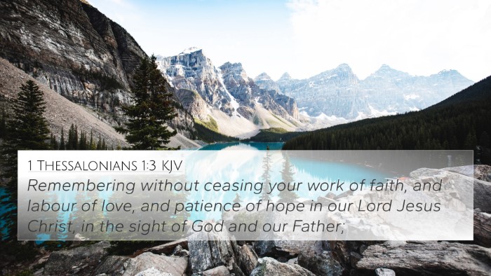 1 Thessalonians 1:3 KJV Bible Verse Image