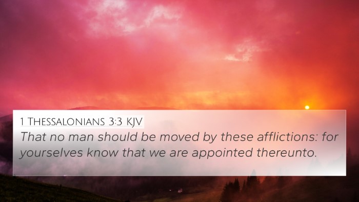 1 Thessalonians 3:3 KJV Bible Verse Image