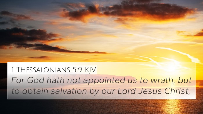 1 Thessalonians 5:9 KJV Bible Verse Image