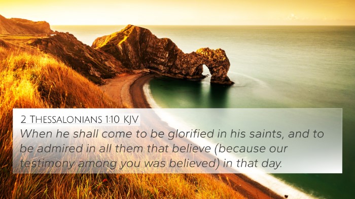 2 Thessalonians 1:10 KJV Bible Verse Image