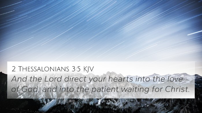 2 Thessalonians 3:5 KJV Bible Verse Image