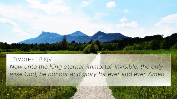 1 Timothy 1:17 KJV Bible Verse Image