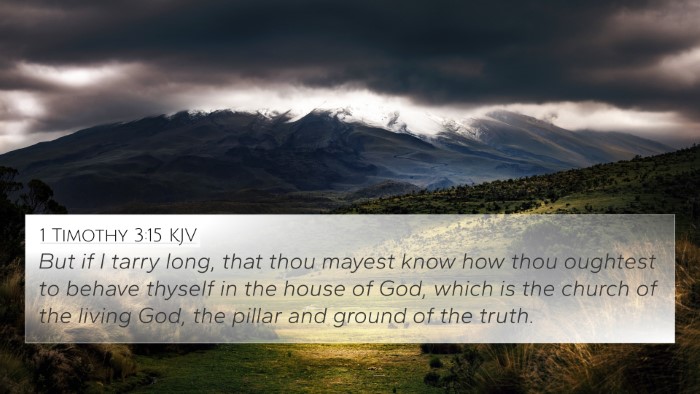 1 Timothy 3:15 KJV Bible Verse Image