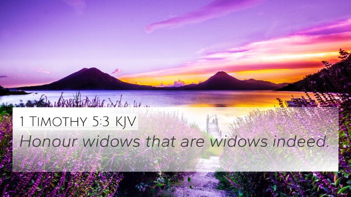 1 Timothy 5:3 KJV Bible Verse Image