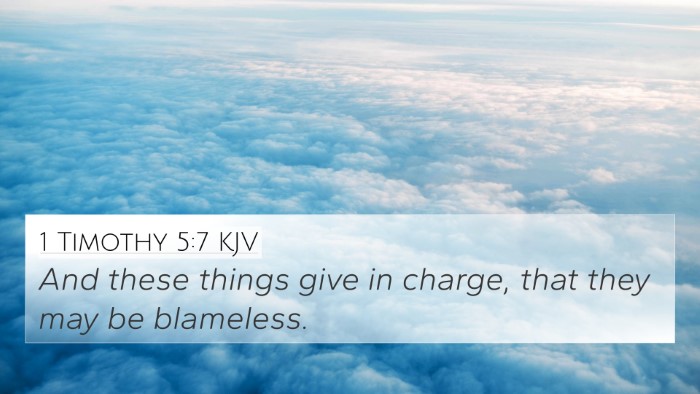 1 Timothy 5:7 KJV Bible Verse Image