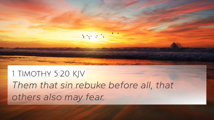 1 Timothy 5:20 KJV Bible Verse Image