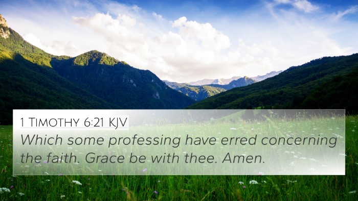 1 Timothy 6:21 KJV Bible Verse Image