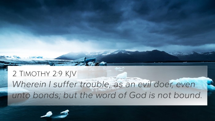 2 Timothy 2:9 KJV Bible Verse Image
