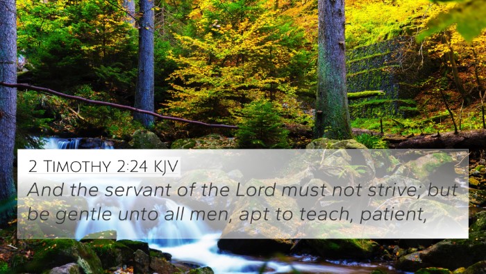 2 Timothy 2:24 KJV Bible Verse Image