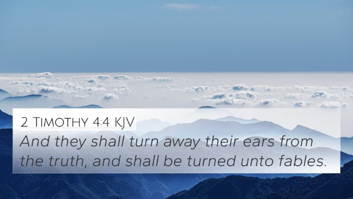 2 Timothy 4:4 KJV Bible Verse Image