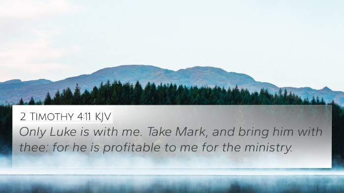 2 Timothy 4:11 KJV Bible Verse Image