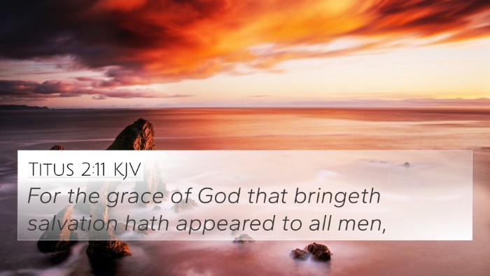 Titus 2:11 KJV Bible Verse Image