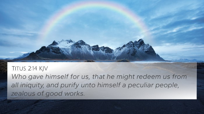 Titus 2:14 KJV Bible Verse Image