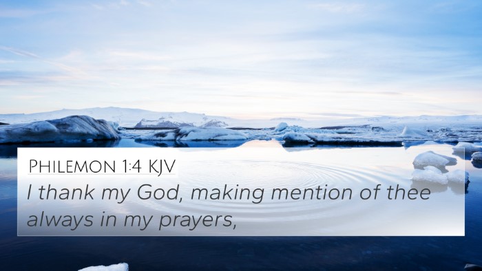 Philemon 1:4 KJV Bible Verse Image