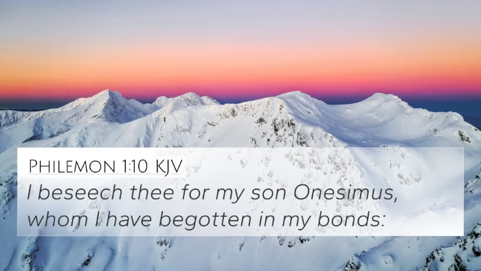 Philemon 1:10 KJV Bible Verse Image