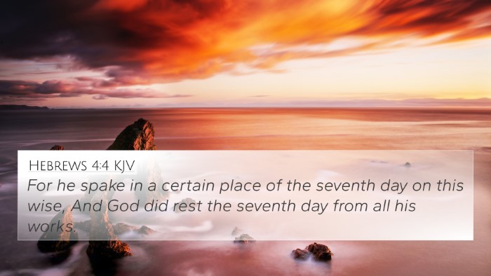 Hebrews 4:4 Explained