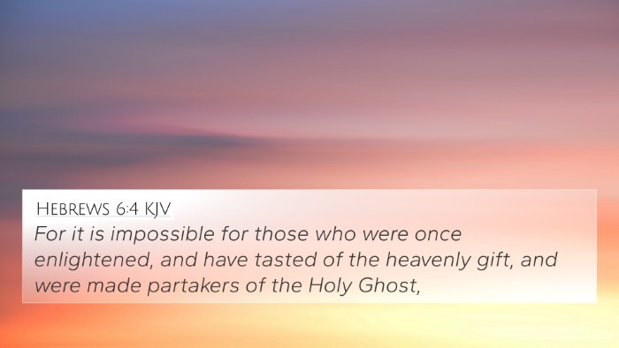 Hebrews 6:4 KJV Bible Verse Image