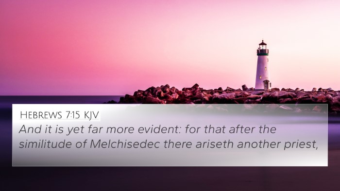 Hebrews 7:15 KJV Bible Verse Image