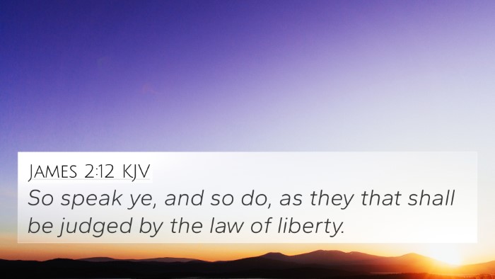 James 2:12 KJV Bible Verse Image