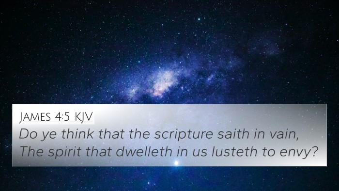 James 4:5 KJV Bible Verse Image