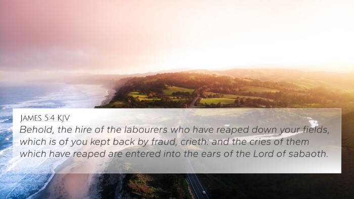 James 5:4 KJV Bible Verse Image
