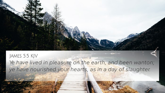 James 5:5 KJV Bible Verse Image