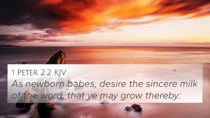 1 Peter 2:2 KJV Bible Verse Image