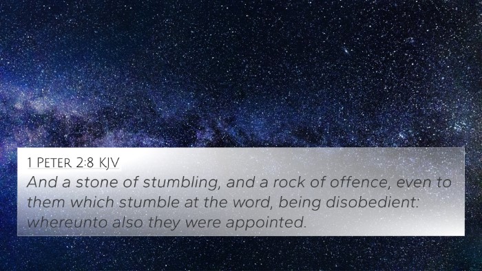 1 Peter 2:8 KJV Bible Verse Image