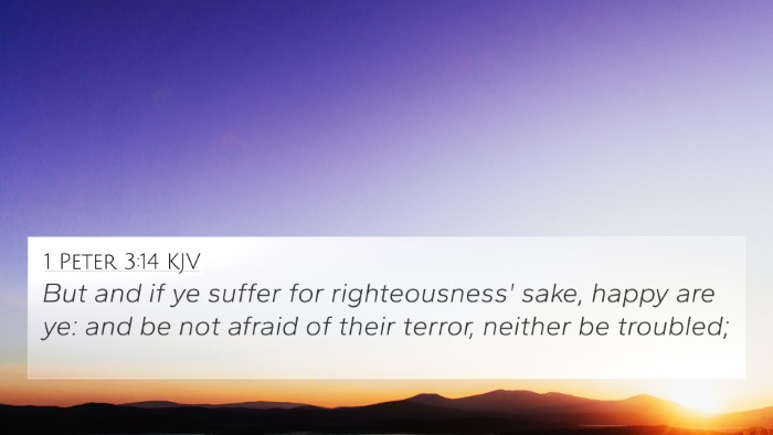 1 Peter 3:14 KJV Bible Verse Image