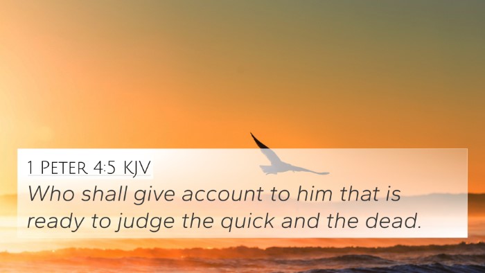 1 Peter 4:5 Explained