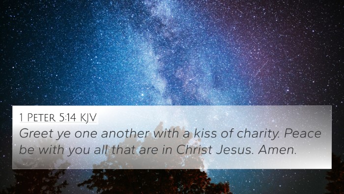 1 Peter 5:14 KJV Bible Verse Image