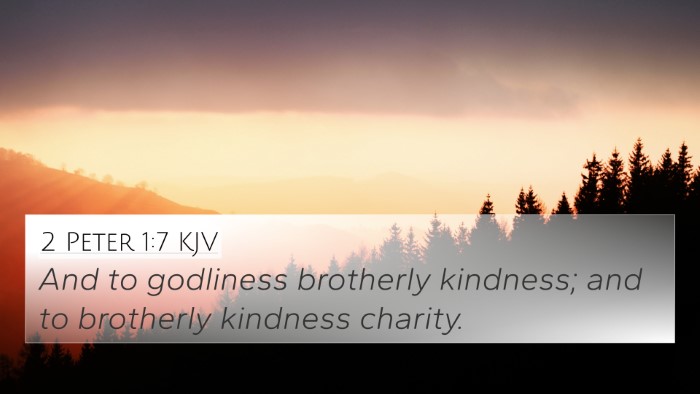2 Peter 1:7 KJV Bible Verse Image