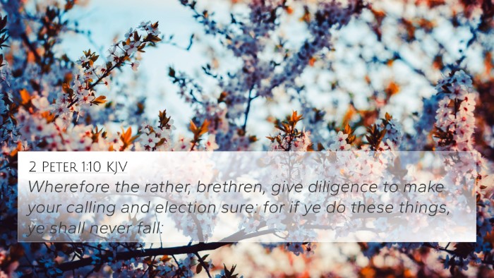 2 Peter 1:10 KJV Bible Verse Image