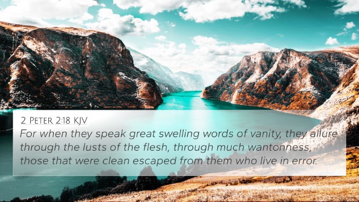 2 Peter 2:18 KJV Bible Verse Image