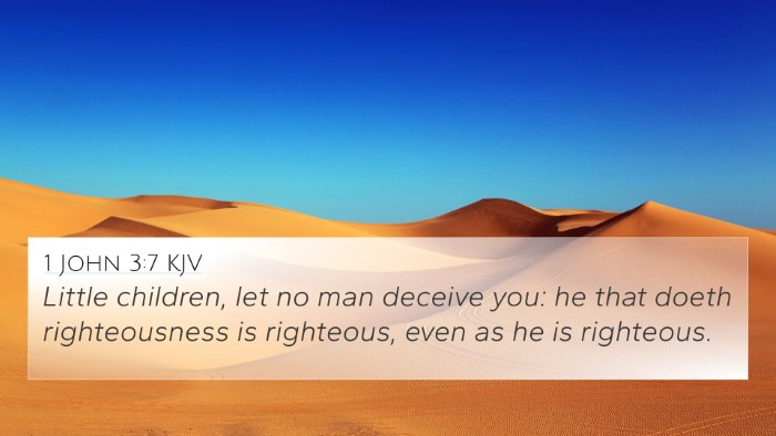1 John 3:7 KJV Bible Verse Image