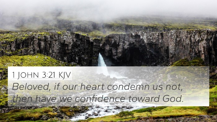 1 John 3:21 KJV Bible Verse Image