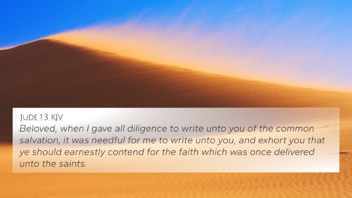 Jude 1:3 KJV Bible Verse Image