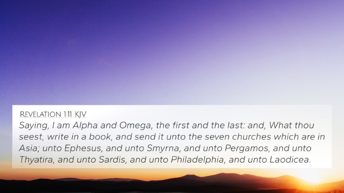 Revelation 1:11 KJV Bible Verse Image