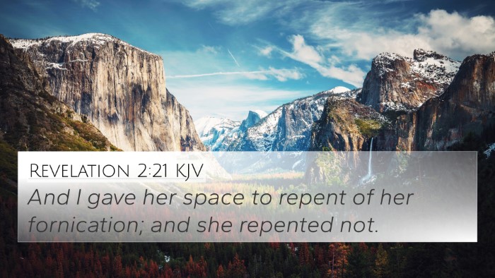 Revelation 2:21 KJV Bible Verse Image