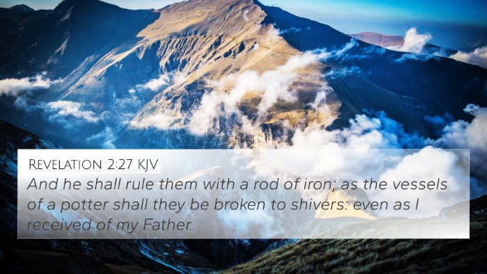 Revelation 2:27 KJV Bible Verse Image