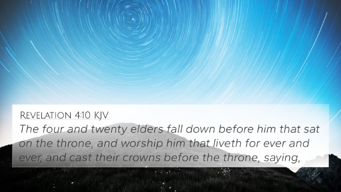 Revelation 4:10 KJV Bible Verse Image
