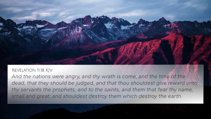 Revelation 11:18 KJV Bible Verse Image