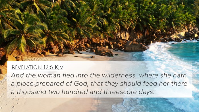Revelation 12:6 KJV Bible Verse Image